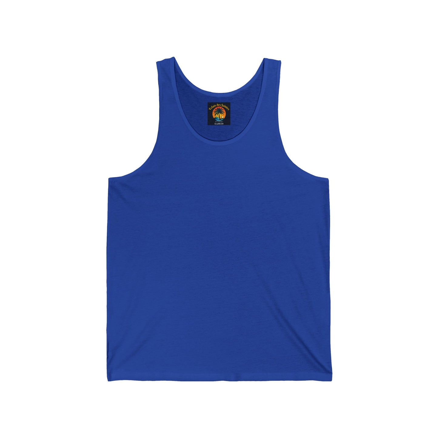 Colorful Sea Turtle Unisex Jersey Tank - Graphic Tee, Beachwear, Summer Top, Eco-Friendly, Casual Outfit