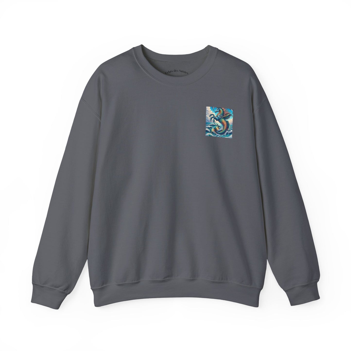 Ocean-Inspired Graphic Sweatshirt, Seaside Cozy Crewneck, Beach Vibes Clothing, Artwork Sweatshirt, Ideal Gift for Ocean Lovers