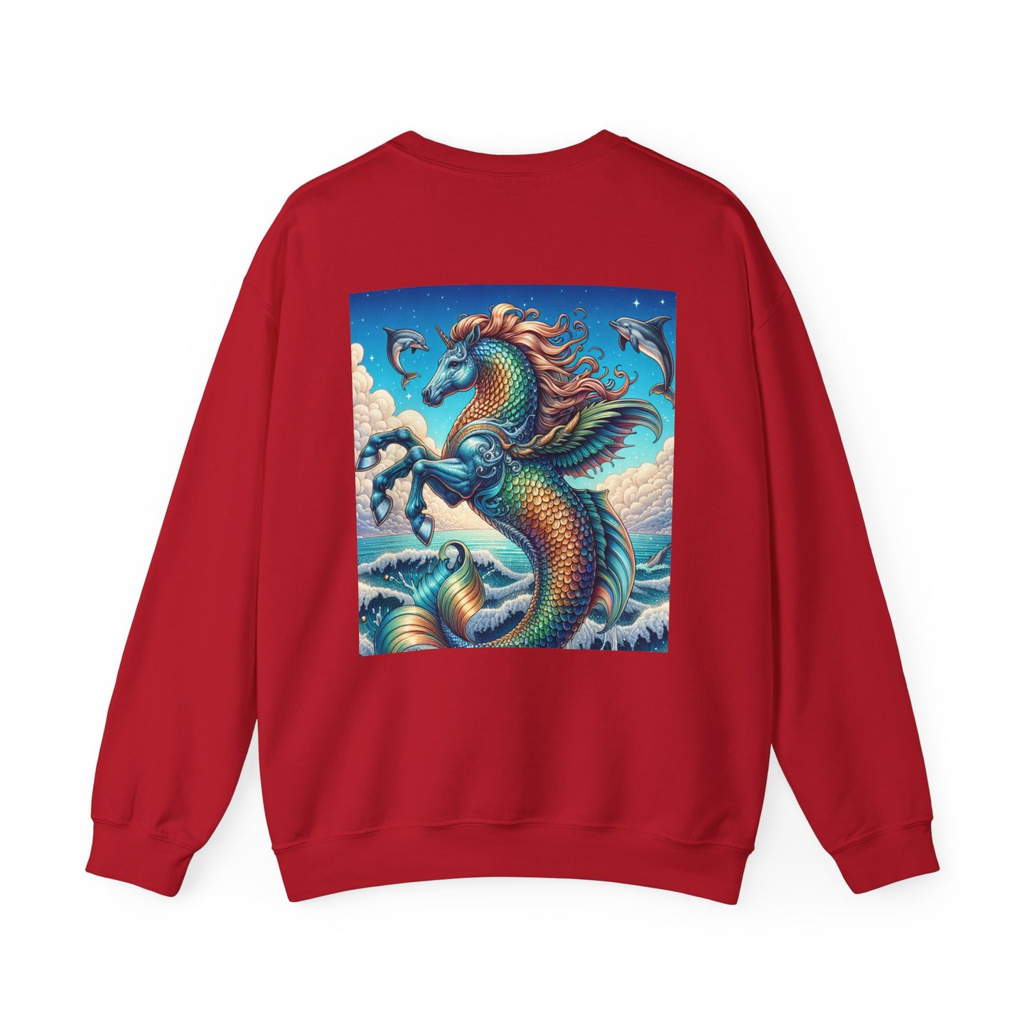 Ocean-Inspired Graphic Sweatshirt, Seaside Cozy Crewneck, Beach Vibes Clothing, Artwork Sweatshirt, Ideal Gift for Ocean Lovers