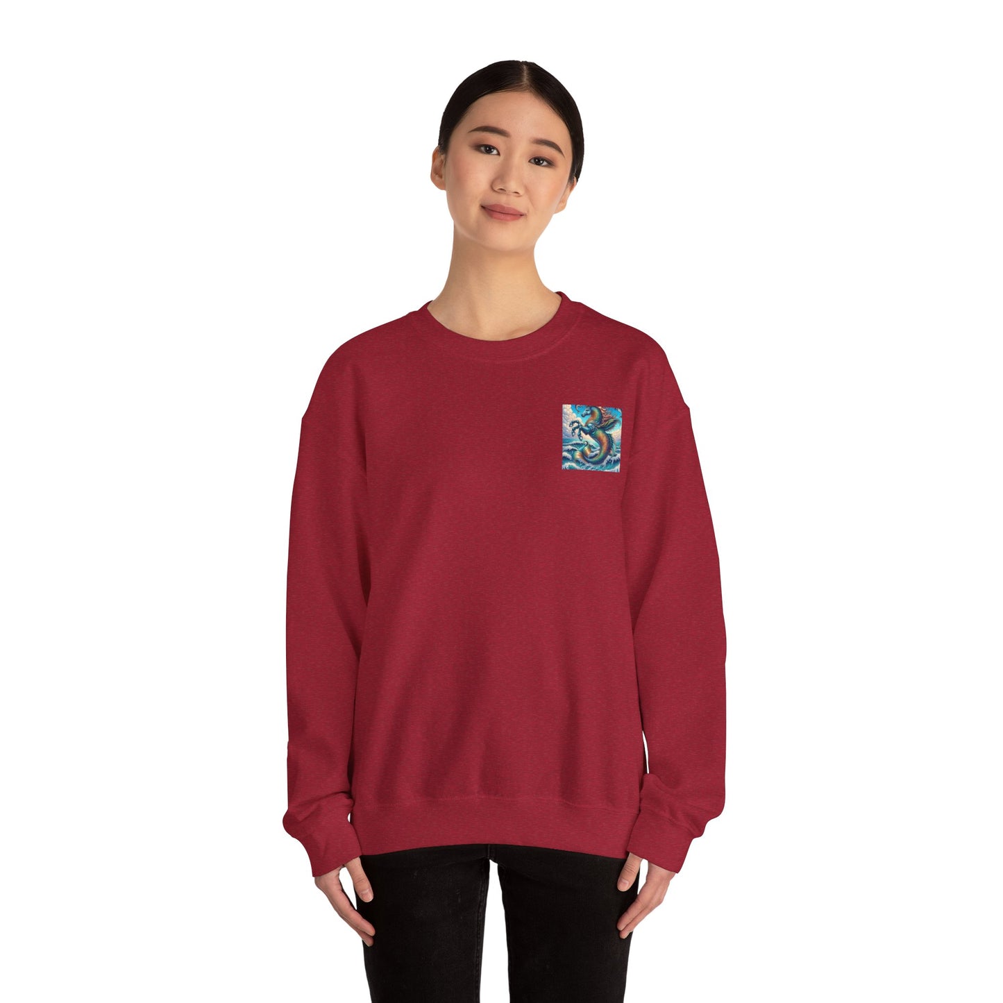 Ocean-Inspired Graphic Sweatshirt, Seaside Cozy Crewneck, Beach Vibes Clothing, Artwork Sweatshirt, Ideal Gift for Ocean Lovers