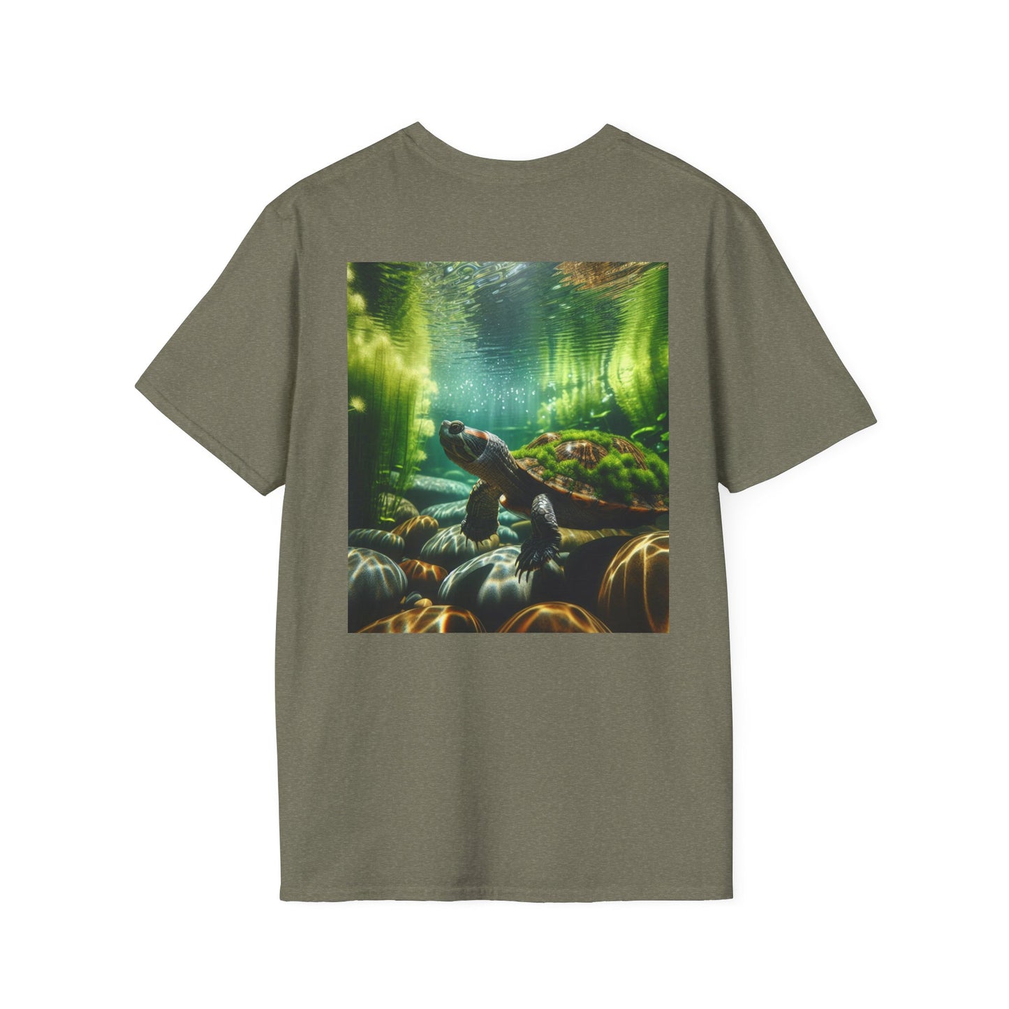Ocean T-Shirt, Beach Wear, Turtle Design Tee, Nature Lover Gift, Diving Adventure Shirt