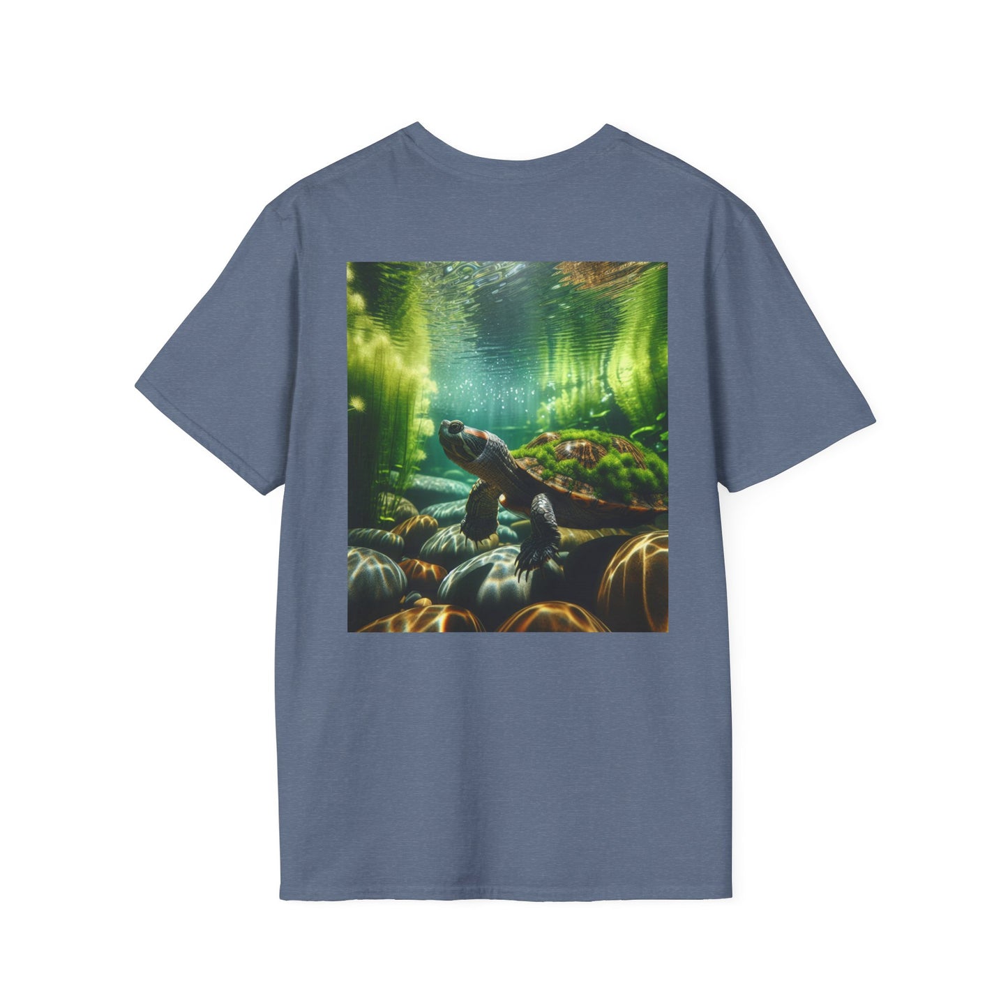 Ocean T-Shirt, Beach Wear, Turtle Design Tee, Nature Lover Gift, Diving Adventure Shirt