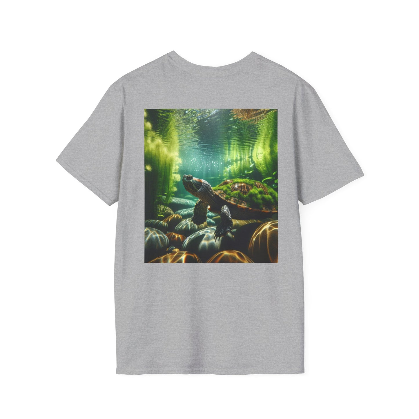 Ocean T-Shirt, Beach Wear, Turtle Design Tee, Nature Lover Gift, Diving Adventure Shirt