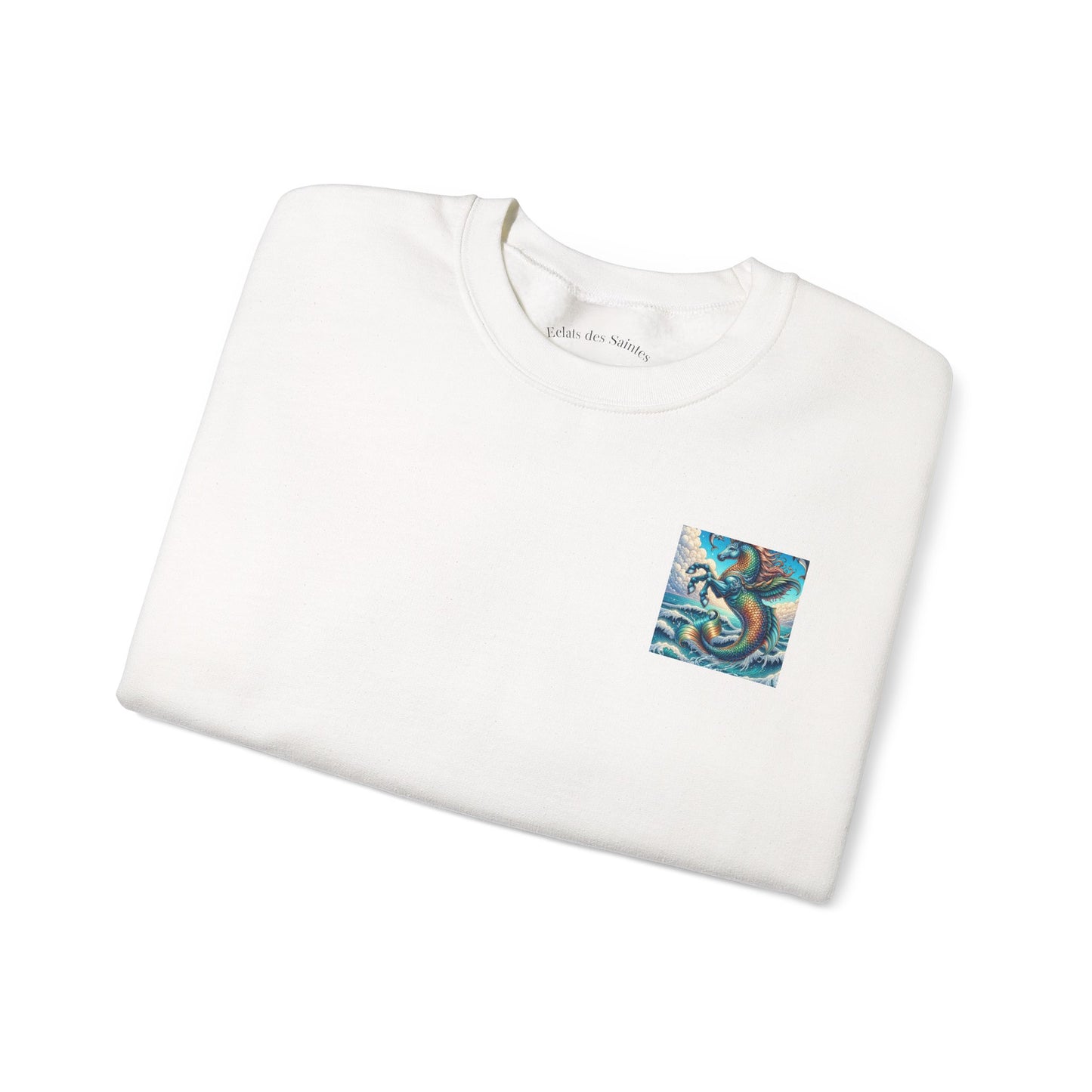 Ocean-Inspired Graphic Sweatshirt, Seaside Cozy Crewneck, Beach Vibes Clothing, Artwork Sweatshirt, Ideal Gift for Ocean Lovers