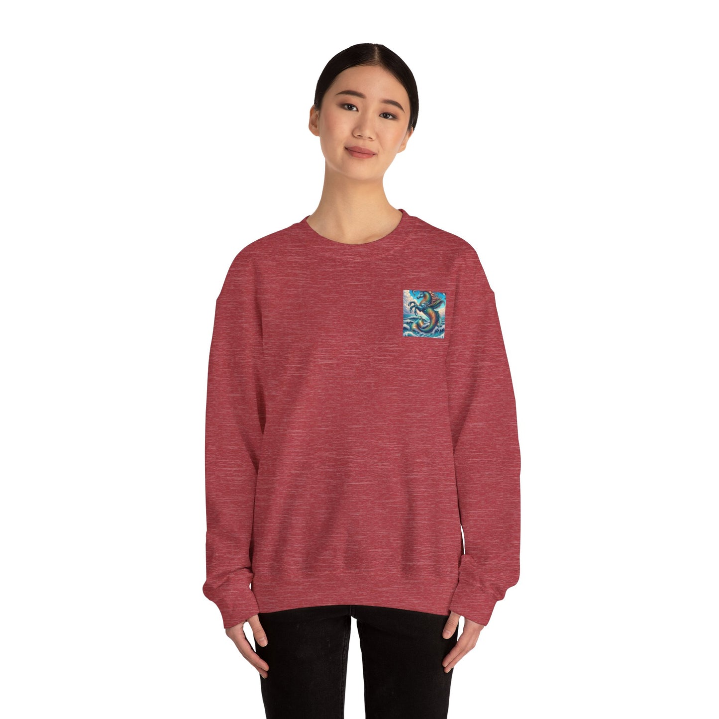 Ocean-Inspired Graphic Sweatshirt, Seaside Cozy Crewneck, Beach Vibes Clothing, Artwork Sweatshirt, Ideal Gift for Ocean Lovers