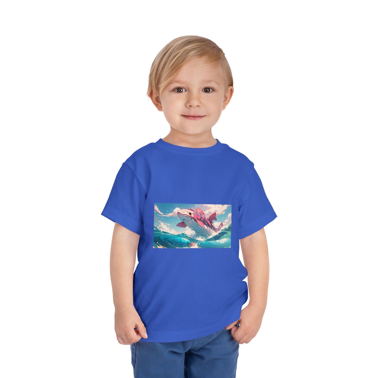 Colorful Dolphin Toddler Tee, Cute Kids T-Shirt, Summer Gift, Beachwear, Fun Playtime Shirt, Ocean Vibe Apparel
