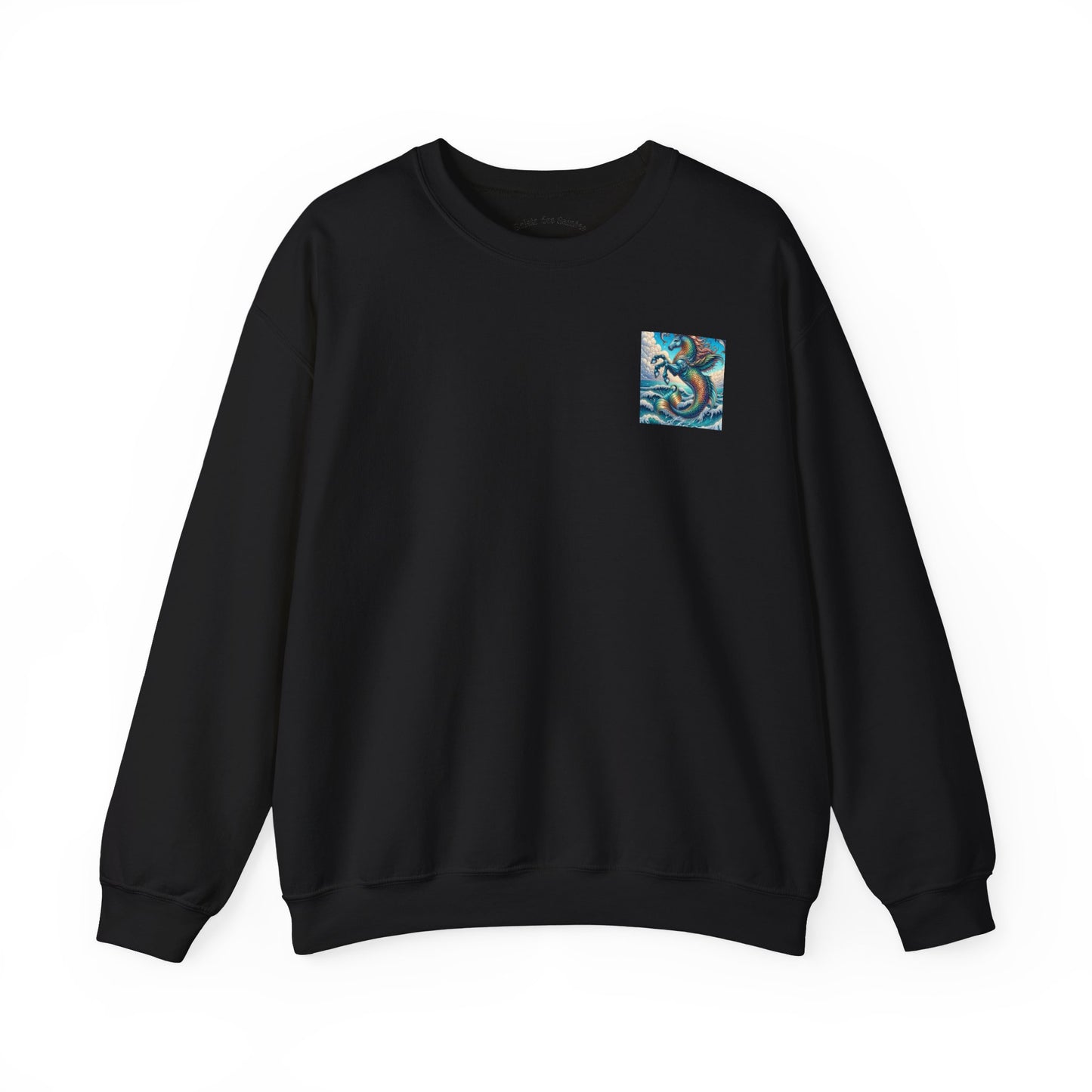 Ocean-Inspired Graphic Sweatshirt, Seaside Cozy Crewneck, Beach Vibes Clothing, Artwork Sweatshirt, Ideal Gift for Ocean Lovers