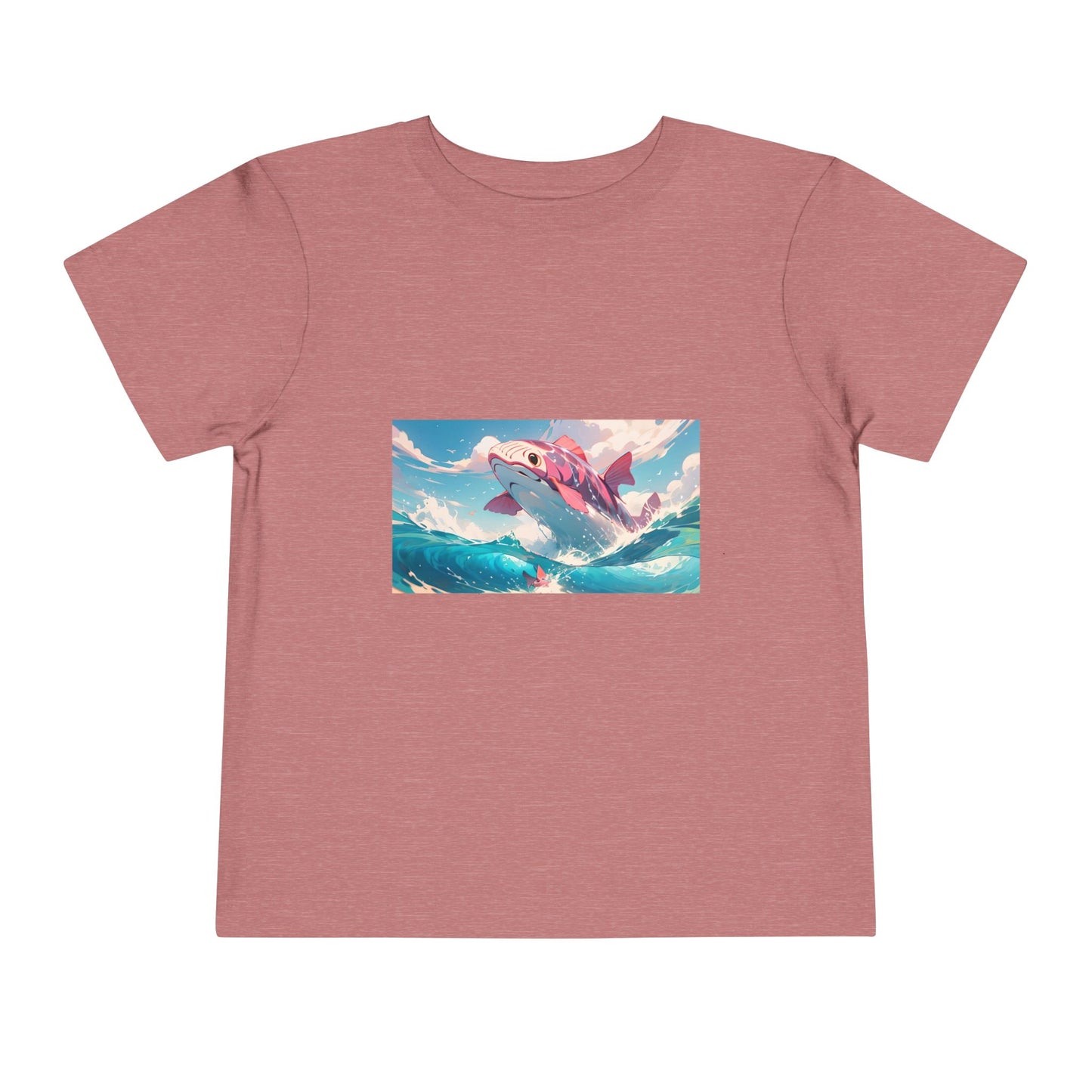Colorful Dolphin Toddler Tee, Cute Kids T-Shirt, Summer Gift, Beachwear, Fun Playtime Shirt, Ocean Vibe Apparel