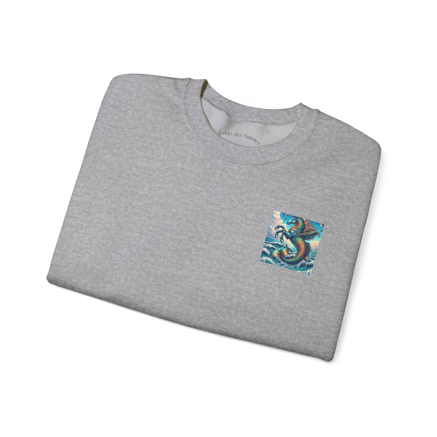Ocean-Inspired Graphic Sweatshirt, Seaside Cozy Crewneck, Beach Vibes Clothing, Artwork Sweatshirt, Ideal Gift for Ocean Lovers
