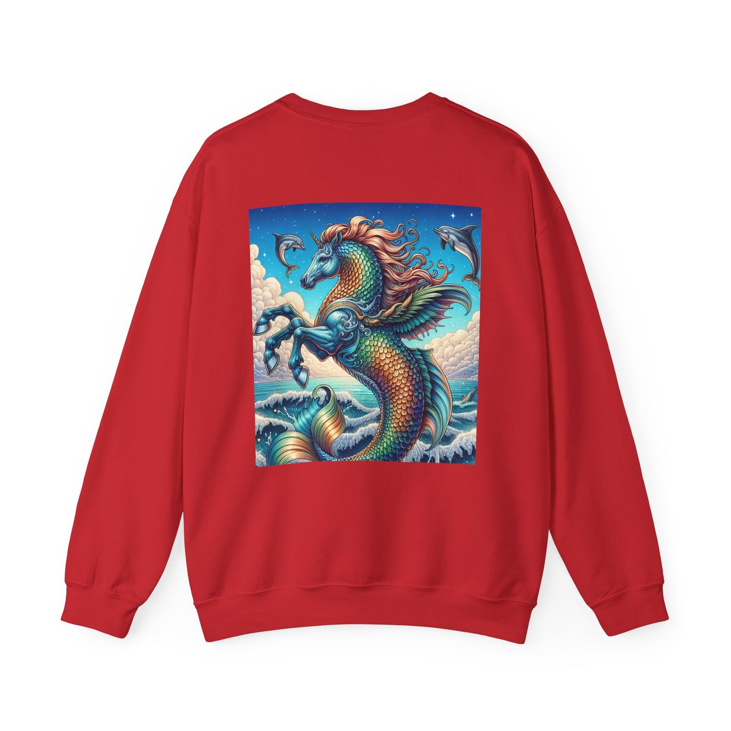 Ocean-Inspired Graphic Sweatshirt, Seaside Cozy Crewneck, Beach Vibes Clothing, Artwork Sweatshirt, Ideal Gift for Ocean Lovers