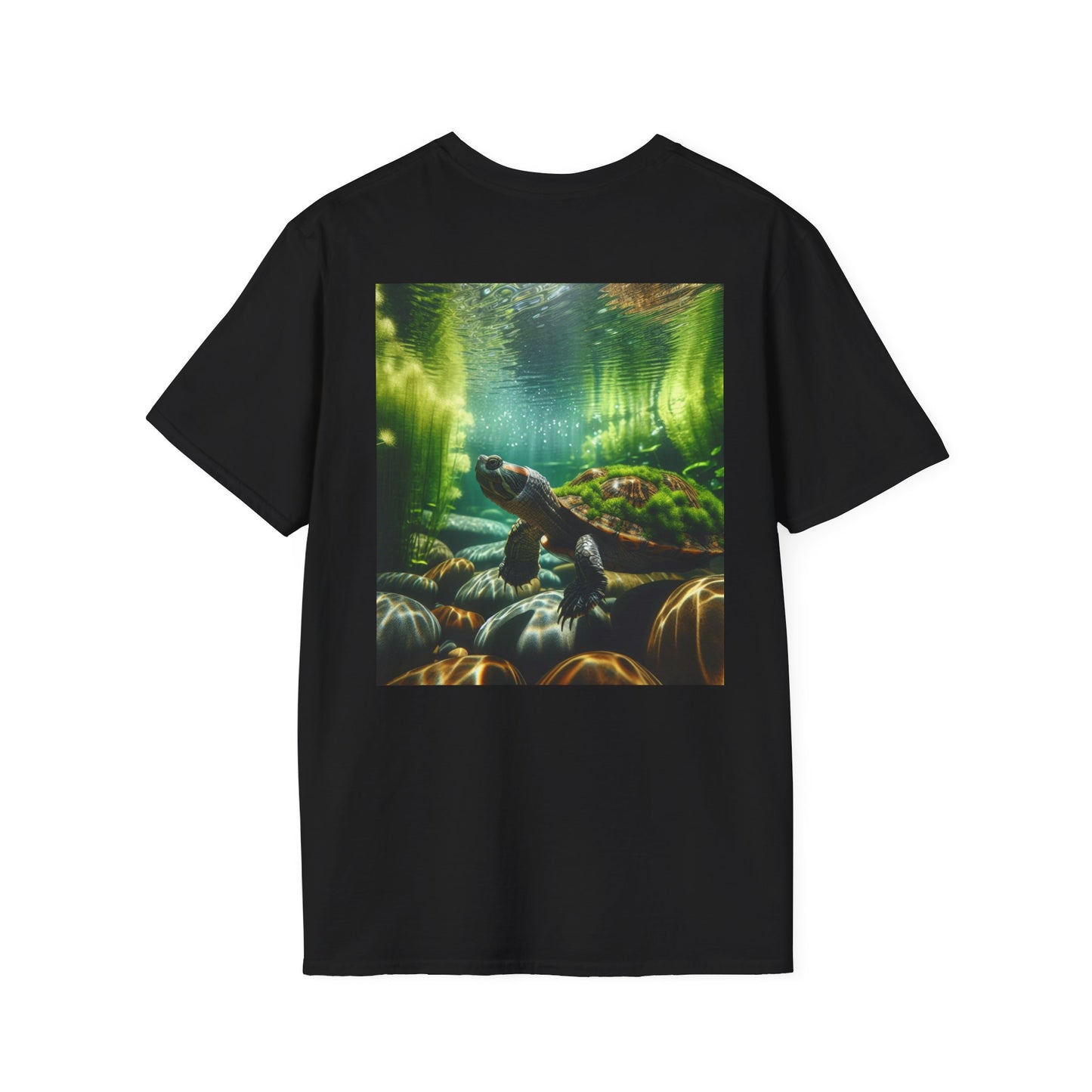 Ocean T-Shirt, Beach Wear, Turtle Design Tee, Nature Lover Gift, Diving Adventure Shirt