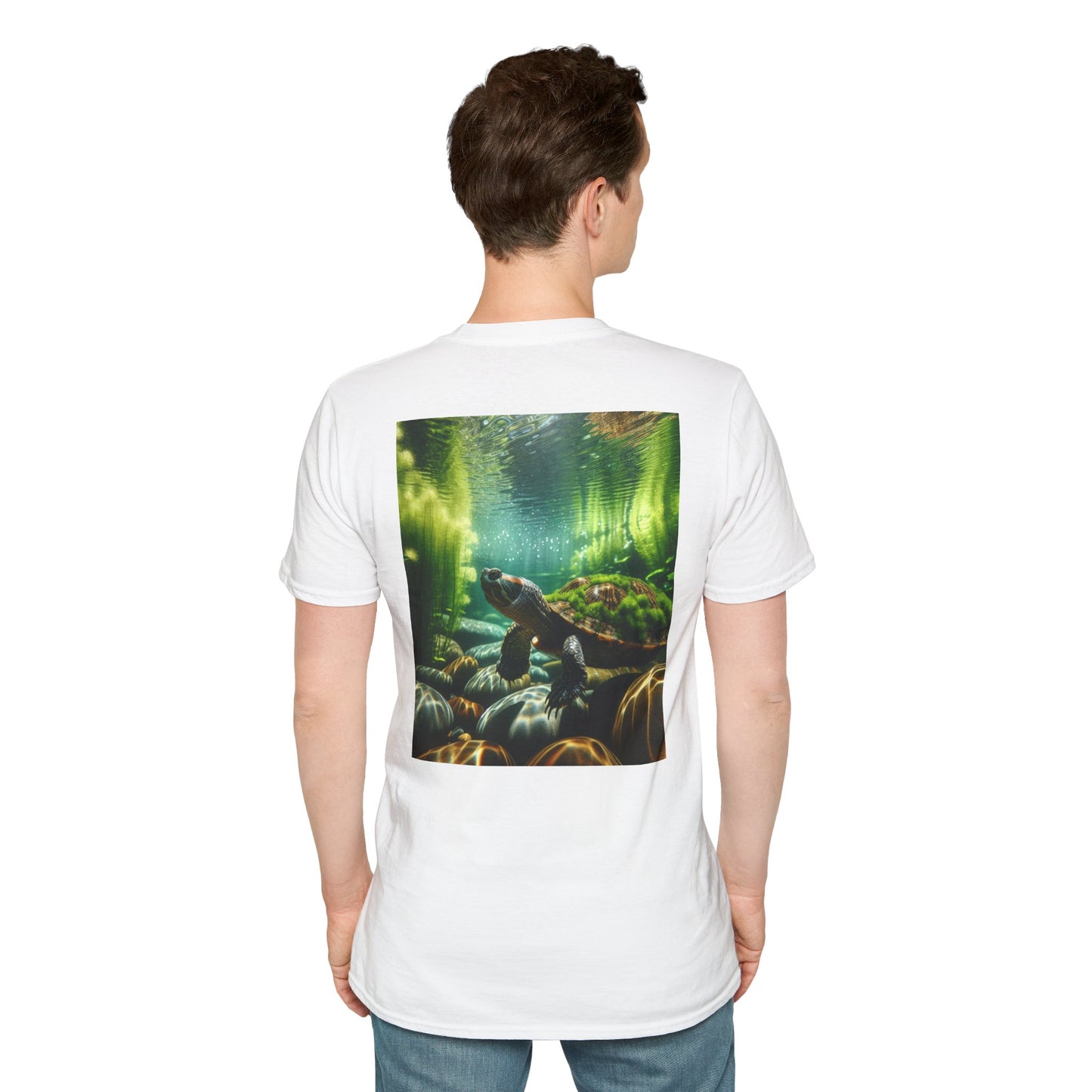 Ocean T-Shirt, Beach Wear, Turtle Design Tee, Nature Lover Gift, Diving Adventure Shirt
