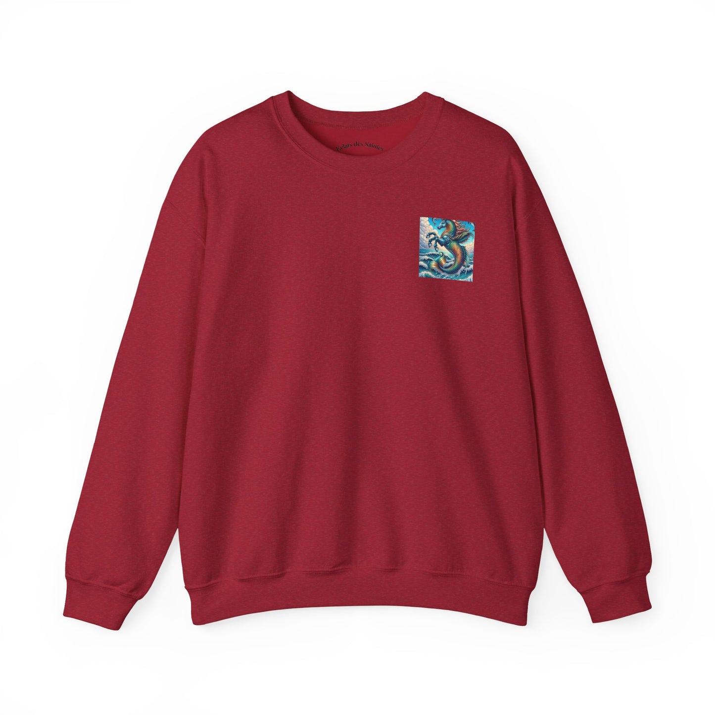 Ocean-Inspired Graphic Sweatshirt, Seaside Cozy Crewneck, Beach Vibes Clothing, Artwork Sweatshirt, Ideal Gift for Ocean Lovers