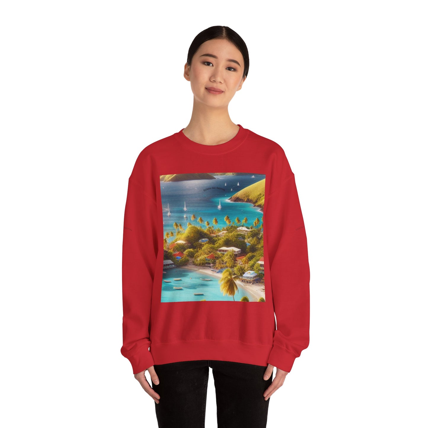 Tropical Paradise Sweatshirt, Cozy Crewneck for Beach Lovers, Perfect for Travel, Summer Vibes, Gift for Friends