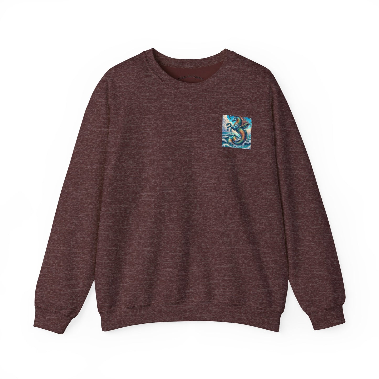 Ocean-Inspired Graphic Sweatshirt, Seaside Cozy Crewneck, Beach Vibes Clothing, Artwork Sweatshirt, Ideal Gift for Ocean Lovers