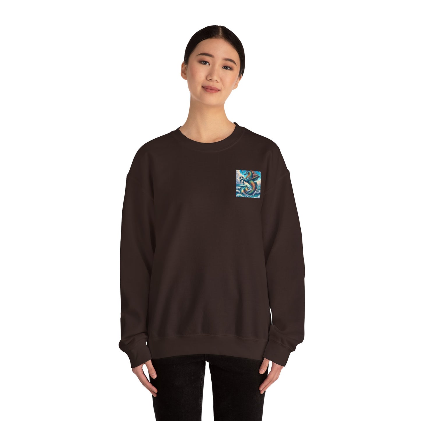 Ocean-Inspired Graphic Sweatshirt, Seaside Cozy Crewneck, Beach Vibes Clothing, Artwork Sweatshirt, Ideal Gift for Ocean Lovers