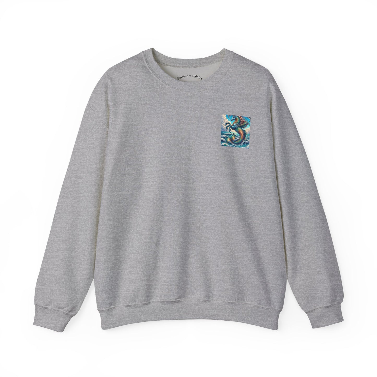Ocean-Inspired Graphic Sweatshirt, Seaside Cozy Crewneck, Beach Vibes Clothing, Artwork Sweatshirt, Ideal Gift for Ocean Lovers