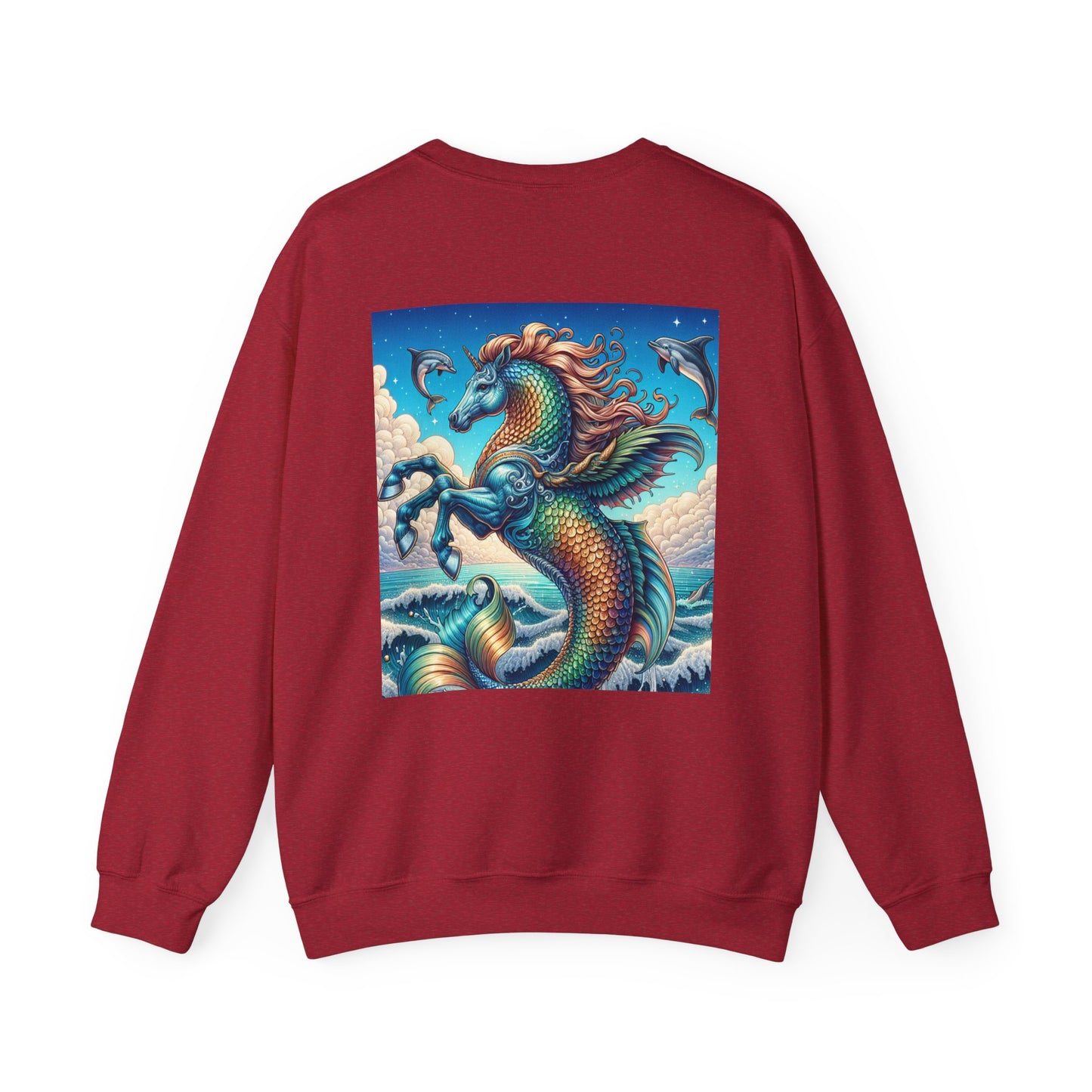 Ocean-Inspired Graphic Sweatshirt, Seaside Cozy Crewneck, Beach Vibes Clothing, Artwork Sweatshirt, Ideal Gift for Ocean Lovers