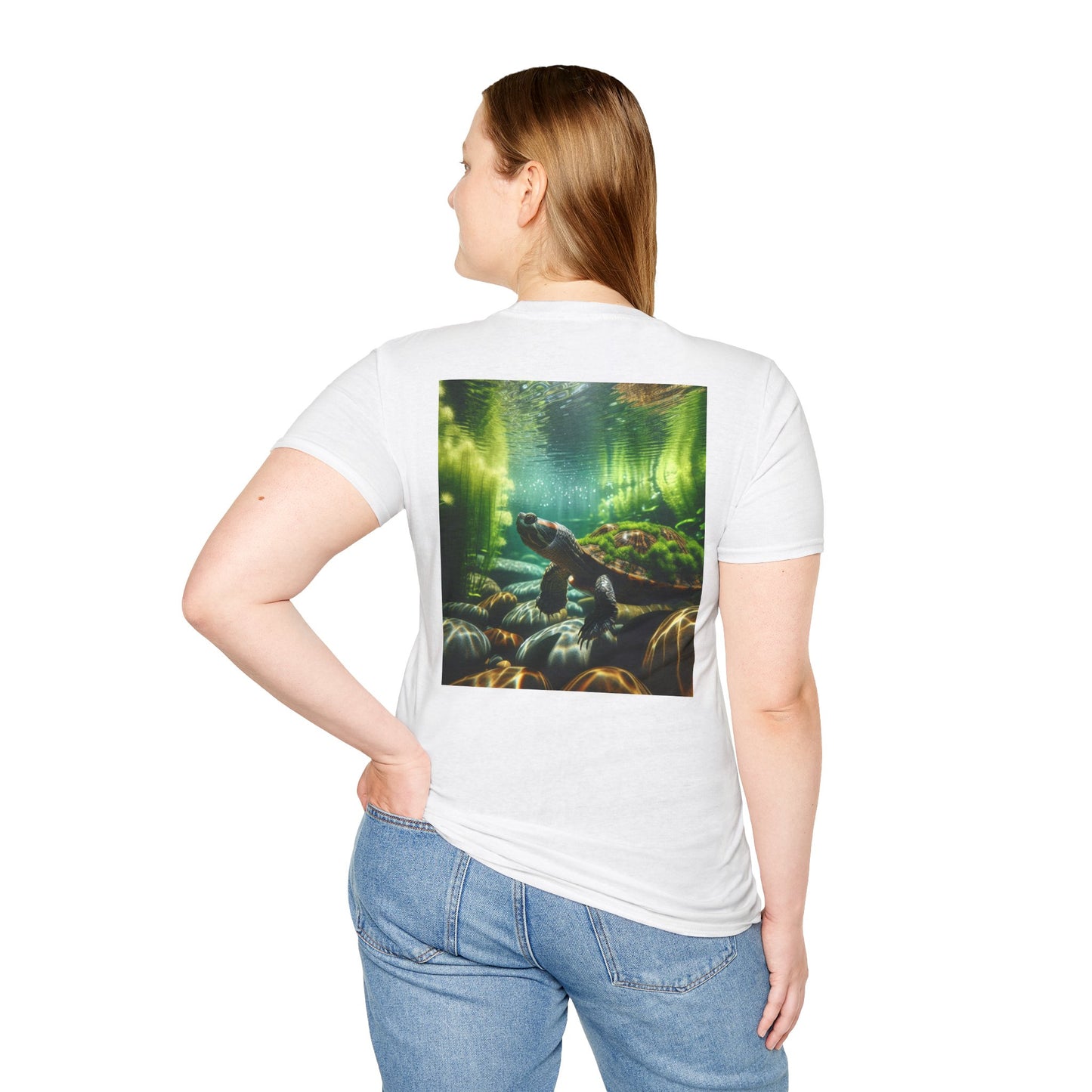 Ocean T-Shirt, Beach Wear, Turtle Design Tee, Nature Lover Gift, Diving Adventure Shirt