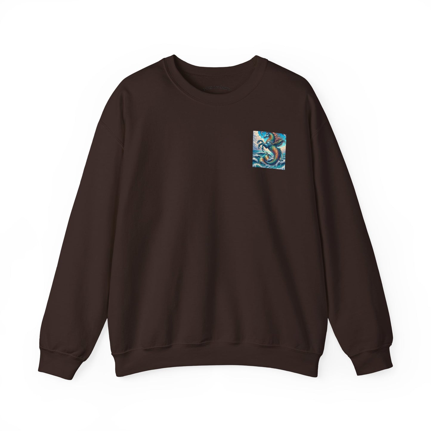 Ocean-Inspired Graphic Sweatshirt, Seaside Cozy Crewneck, Beach Vibes Clothing, Artwork Sweatshirt, Ideal Gift for Ocean Lovers