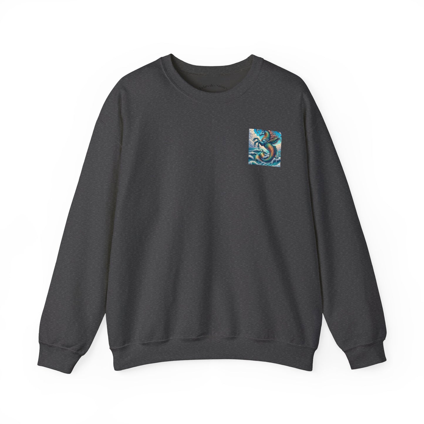 Ocean-Inspired Graphic Sweatshirt, Seaside Cozy Crewneck, Beach Vibes Clothing, Artwork Sweatshirt, Ideal Gift for Ocean Lovers