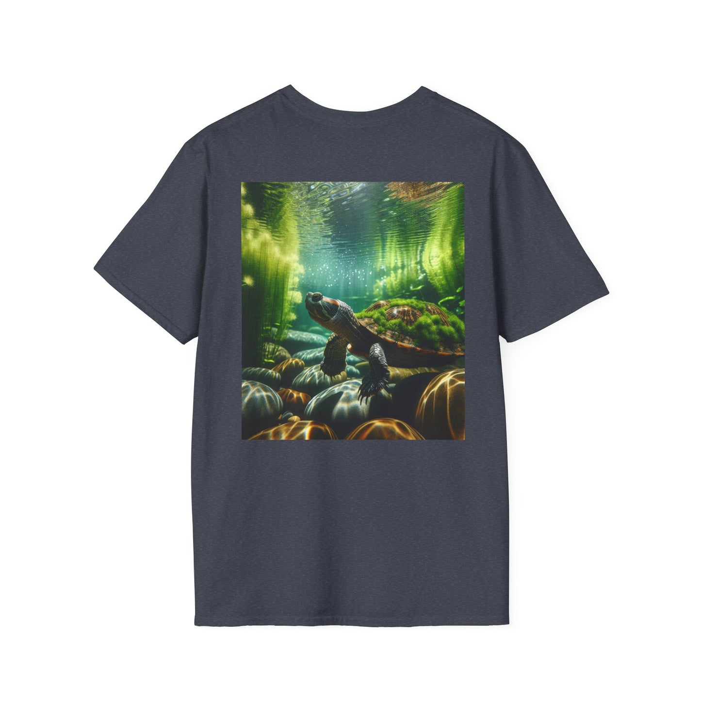 Ocean T-Shirt, Beach Wear, Turtle Design Tee, Nature Lover Gift, Diving Adventure Shirt
