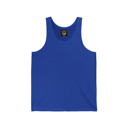 Colorful Sea Turtle Unisex Jersey Tank - Graphic Tee, Beachwear, Summer Top, Eco-Friendly, Casual Outfit