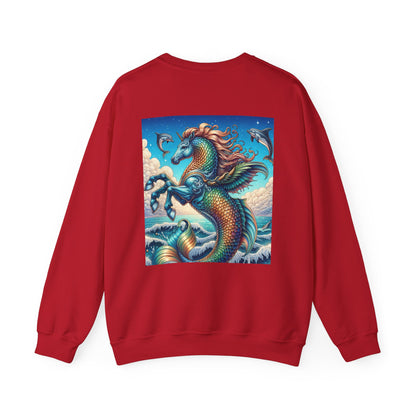 Ocean-Inspired Graphic Sweatshirt, Seaside Cozy Crewneck, Beach Vibes Clothing, Artwork Sweatshirt, Ideal Gift for Ocean Lovers