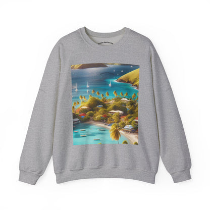 Tropical Paradise Sweatshirt, Cozy Crewneck for Beach Lovers, Perfect for Travel, Summer Vibes, Gift for Friends