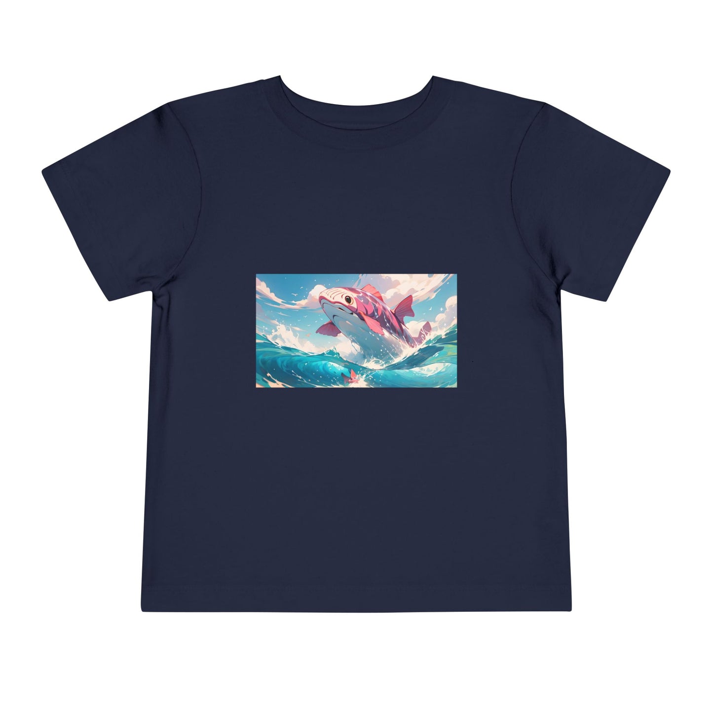 Colorful Dolphin Toddler Tee, Cute Kids T-Shirt, Summer Gift, Beachwear, Fun Playtime Shirt, Ocean Vibe Apparel