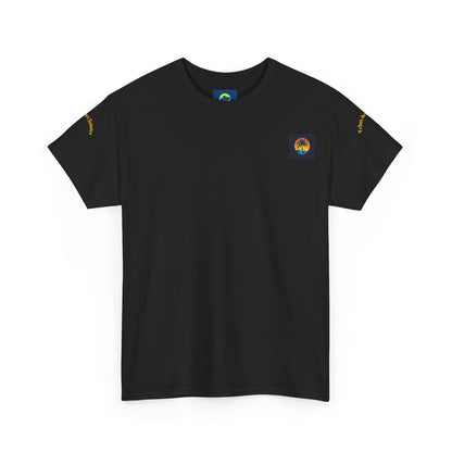 Colorful Turtle Unisex Heavy Cotton Tee | Ocean Lover Shirts, Sea Turtle Apparel, Beachwear, Nature Lover Gift, Eco-Friendly Fashion