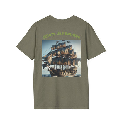 T-shirt unisexe style bateau pirate vintage | Vêtements nautiques, cadeaux pour marins, tenues d'été, vêtements décontractés, t-shirts d'aventure