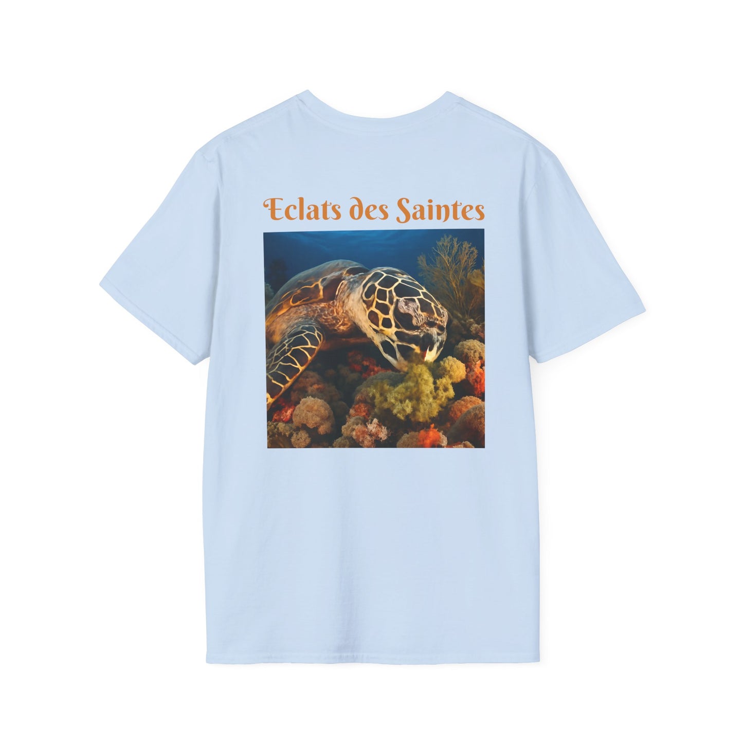 T-shirt unisexe doux inspiré de l'océan, écologique, motif tortue, décontracté, cadeau pour amoureux de la nature, vêtements de plage