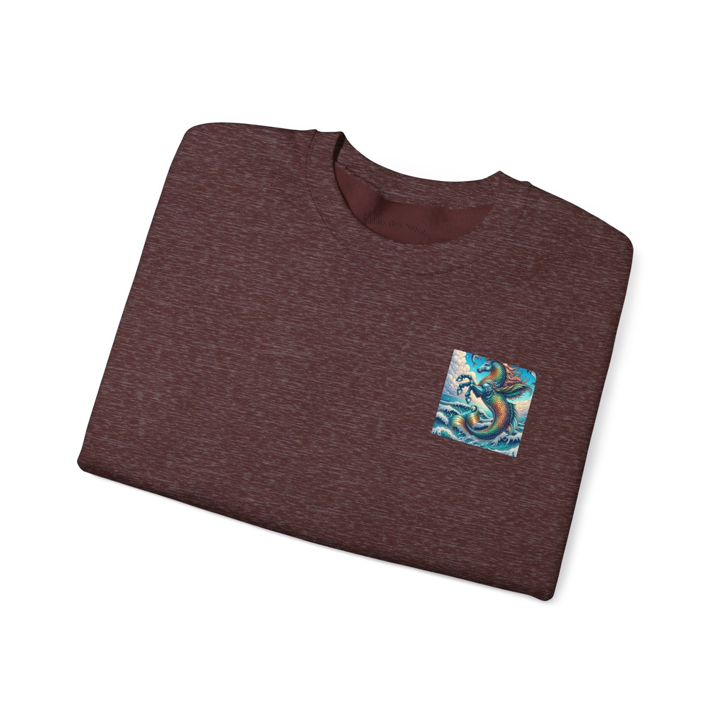 Ocean-Inspired Graphic Sweatshirt, Seaside Cozy Crewneck, Beach Vibes Clothing, Artwork Sweatshirt, Ideal Gift for Ocean Lovers