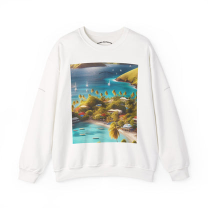 Tropical Paradise Sweatshirt, Cozy Crewneck for Beach Lovers, Perfect for Travel, Summer Vibes, Gift for Friends