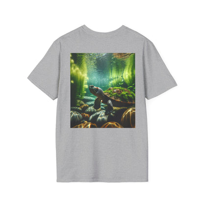 Ocean T-Shirt, Beach Wear, Turtle Design Tee, Nature Lover Gift, Diving Adventure Shirt