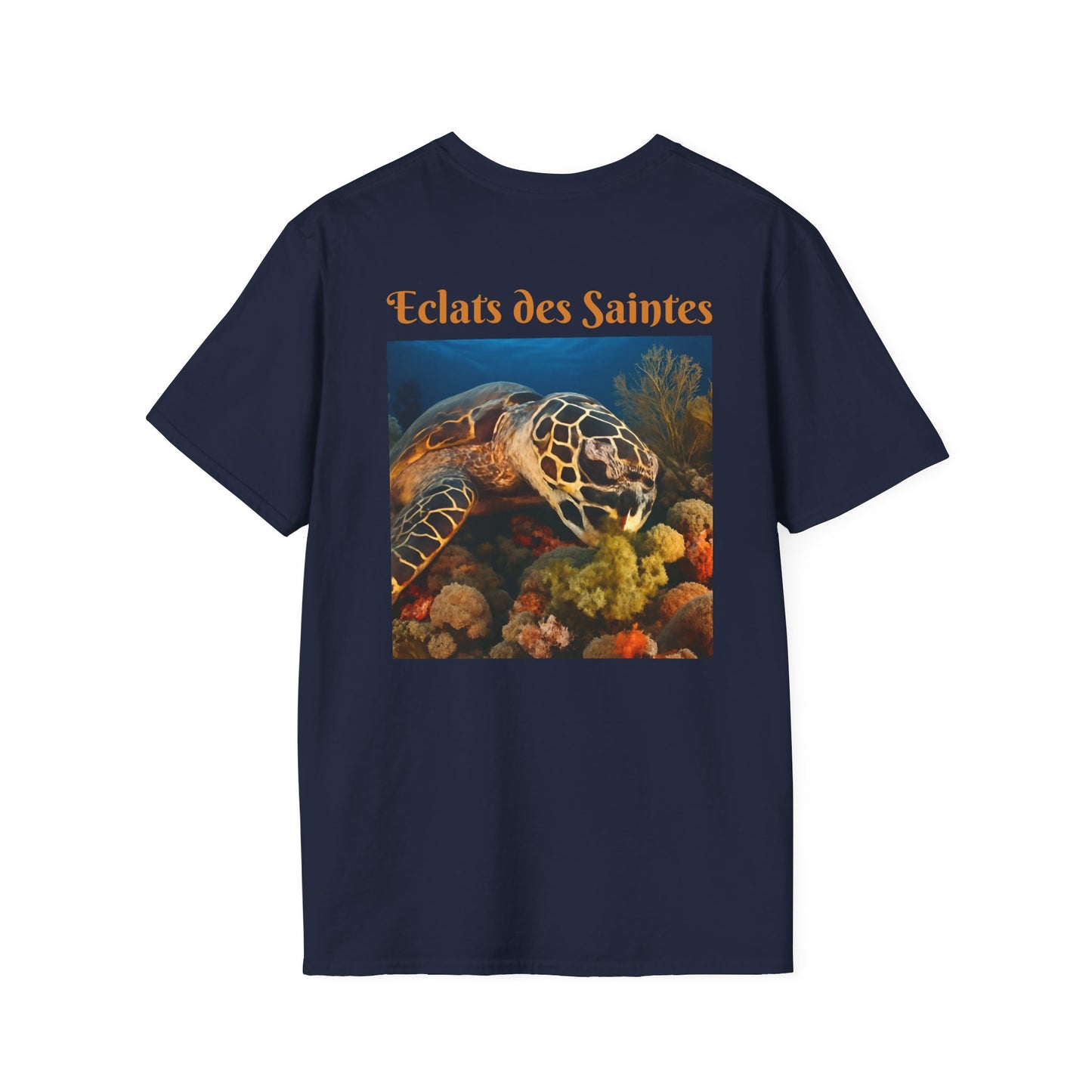 T-shirt unisexe doux inspiré de l'océan, écologique, motif tortue, décontracté, cadeau pour amoureux de la nature, vêtements de plage