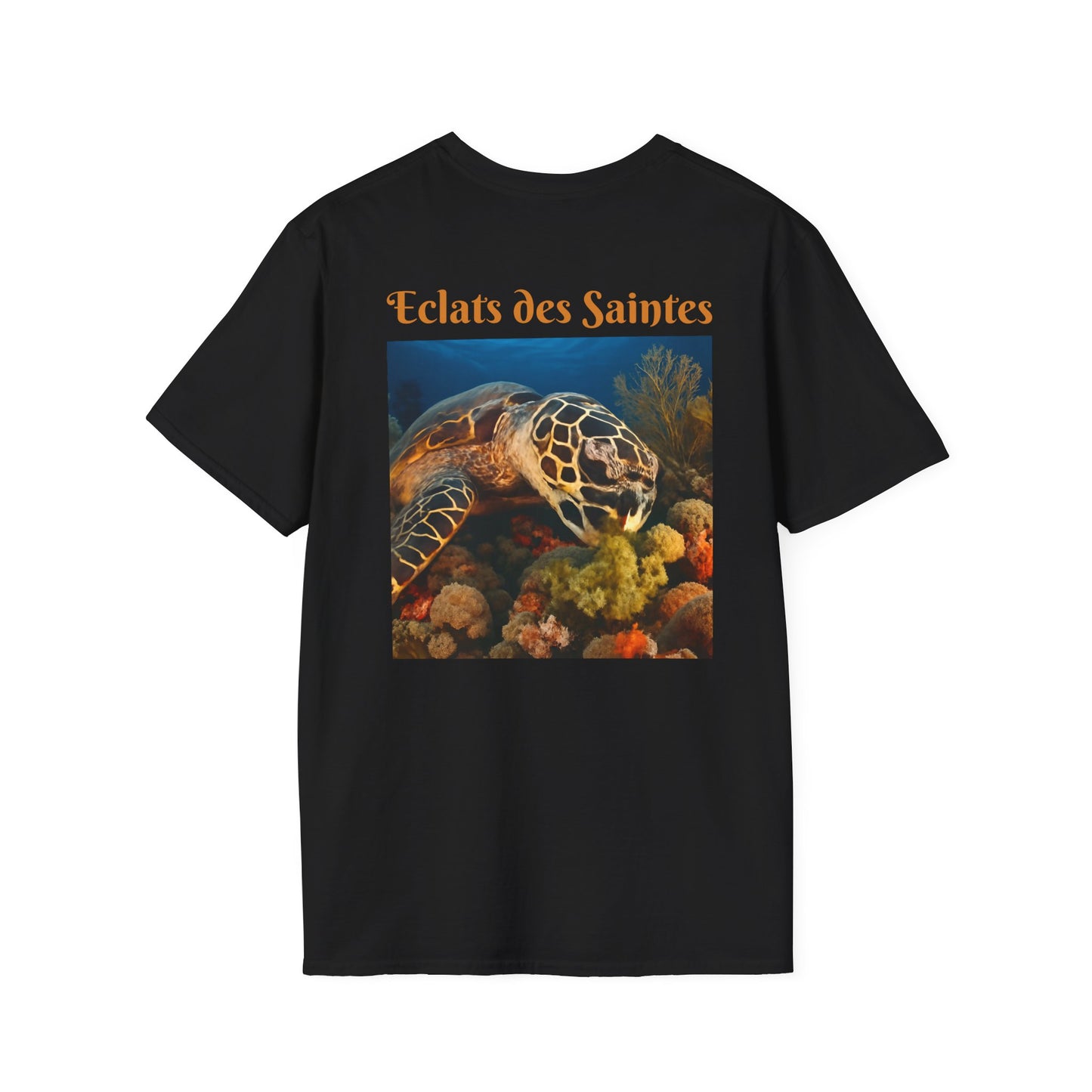 T-shirt unisexe doux inspiré de l'océan, écologique, motif tortue, décontracté, cadeau pour amoureux de la nature, vêtements de plage
