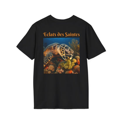 T-shirt unisexe doux inspiré de l'océan, écologique, motif tortue, décontracté, cadeau pour amoureux de la nature, vêtements de plage