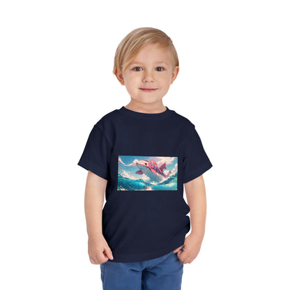 Colorful Dolphin Toddler Tee, Cute Kids T-Shirt, Summer Gift, Beachwear, Fun Playtime Shirt, Ocean Vibe Apparel