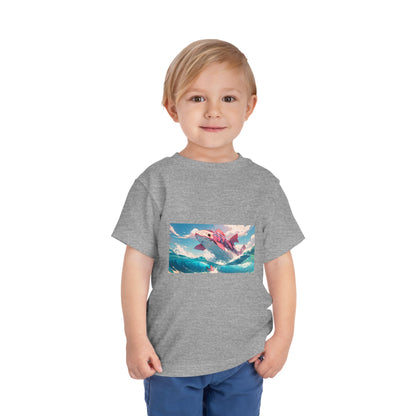 Colorful Dolphin Toddler Tee, Cute Kids T-Shirt, Summer Gift, Beachwear, Fun Playtime Shirt, Ocean Vibe Apparel