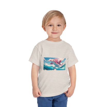 Colorful Dolphin Toddler Tee, Cute Kids T-Shirt, Summer Gift, Beachwear, Fun Playtime Shirt, Ocean Vibe Apparel