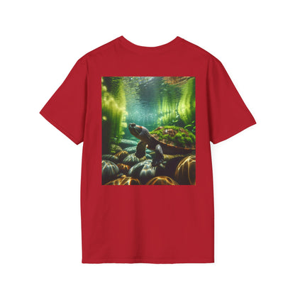 Ocean T-Shirt, Beach Wear, Turtle Design Tee, Nature Lover Gift, Diving Adventure Shirt