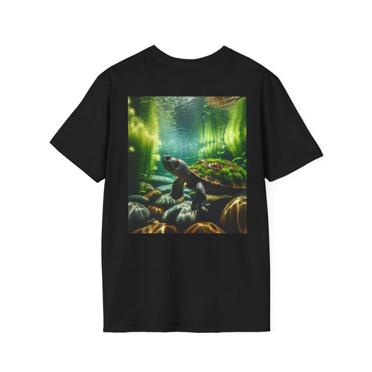 Ocean T-Shirt, Beach Wear, Turtle Design Tee, Nature Lover Gift, Diving Adventure Shirt