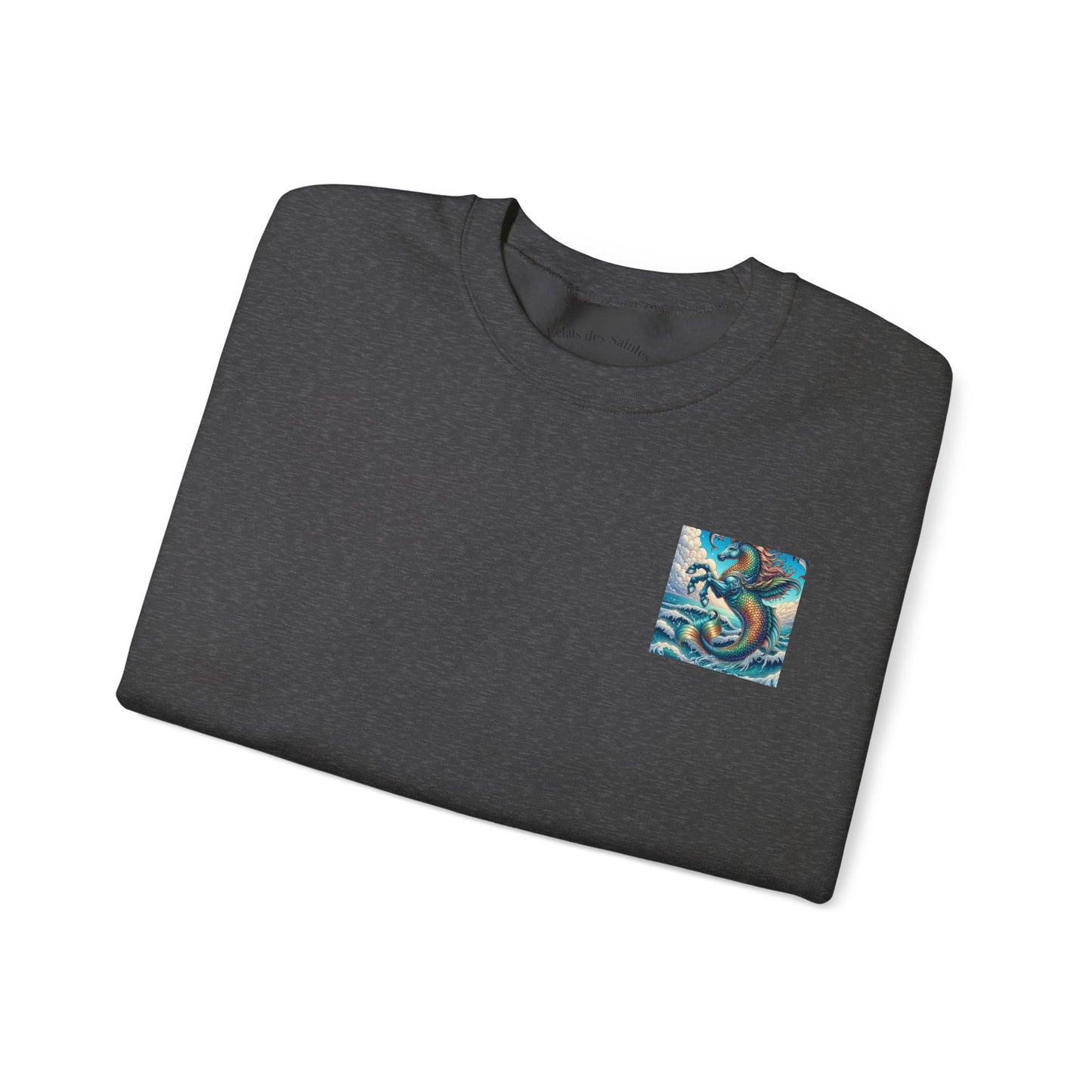 Ocean-Inspired Graphic Sweatshirt, Seaside Cozy Crewneck, Beach Vibes Clothing, Artwork Sweatshirt, Ideal Gift for Ocean Lovers