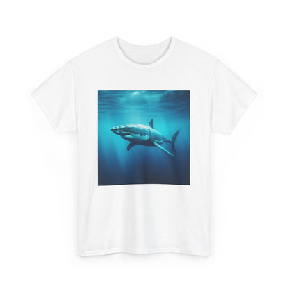 T-shirt Requin Ocean Vibes | T-shirt unisexe en coton épais, vêtement de plage, motif vie marine, cadeau unique pour les amoureux de l'océan, style estival