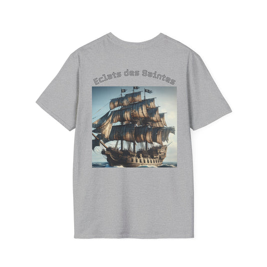 T-shirt unisexe style bateau pirate vintage | Vêtements nautiques, cadeaux pour marins, tenues d'été, vêtements décontractés, t-shirts d'aventure