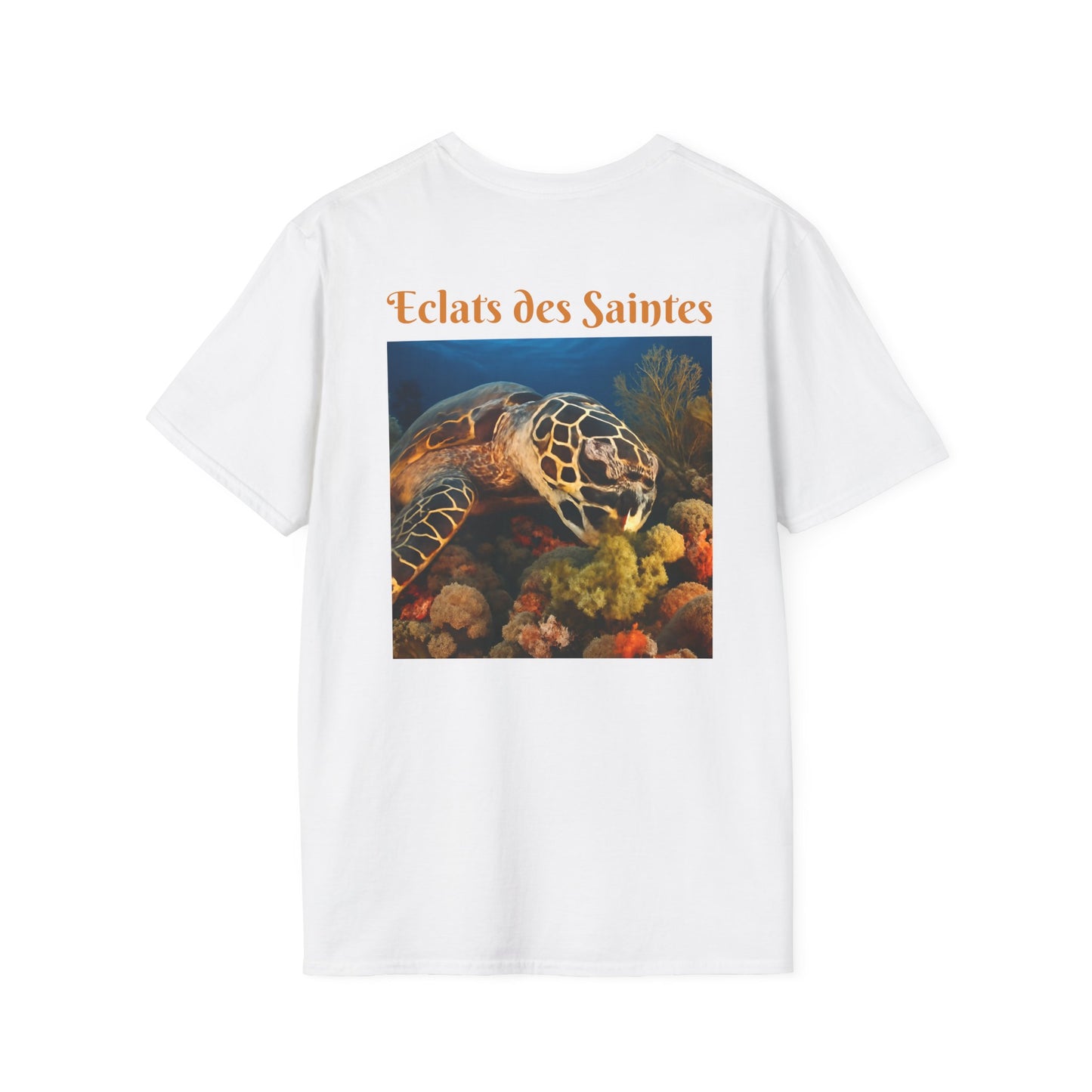 T-shirt unisexe doux inspiré de l'océan, écologique, motif tortue, décontracté, cadeau pour amoureux de la nature, vêtements de plage