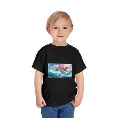 Colorful Dolphin Toddler Tee, Cute Kids T-Shirt, Summer Gift, Beachwear, Fun Playtime Shirt, Ocean Vibe Apparel