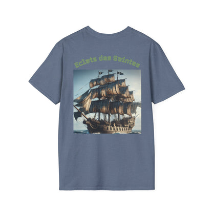 T-shirt unisexe style bateau pirate vintage | Vêtements nautiques, cadeaux pour marins, tenues d'été, vêtements décontractés, t-shirts d'aventure